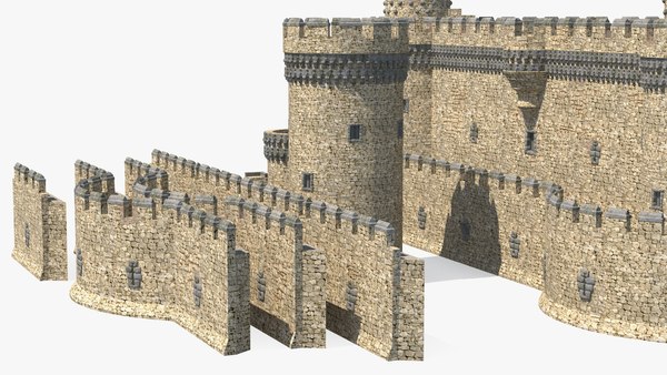 Medieval castle set 3D model - TurboSquid 1474149