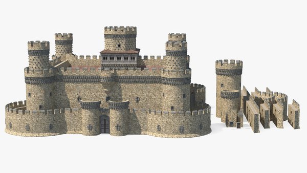 Medieval castle set 3D model - TurboSquid 1474149