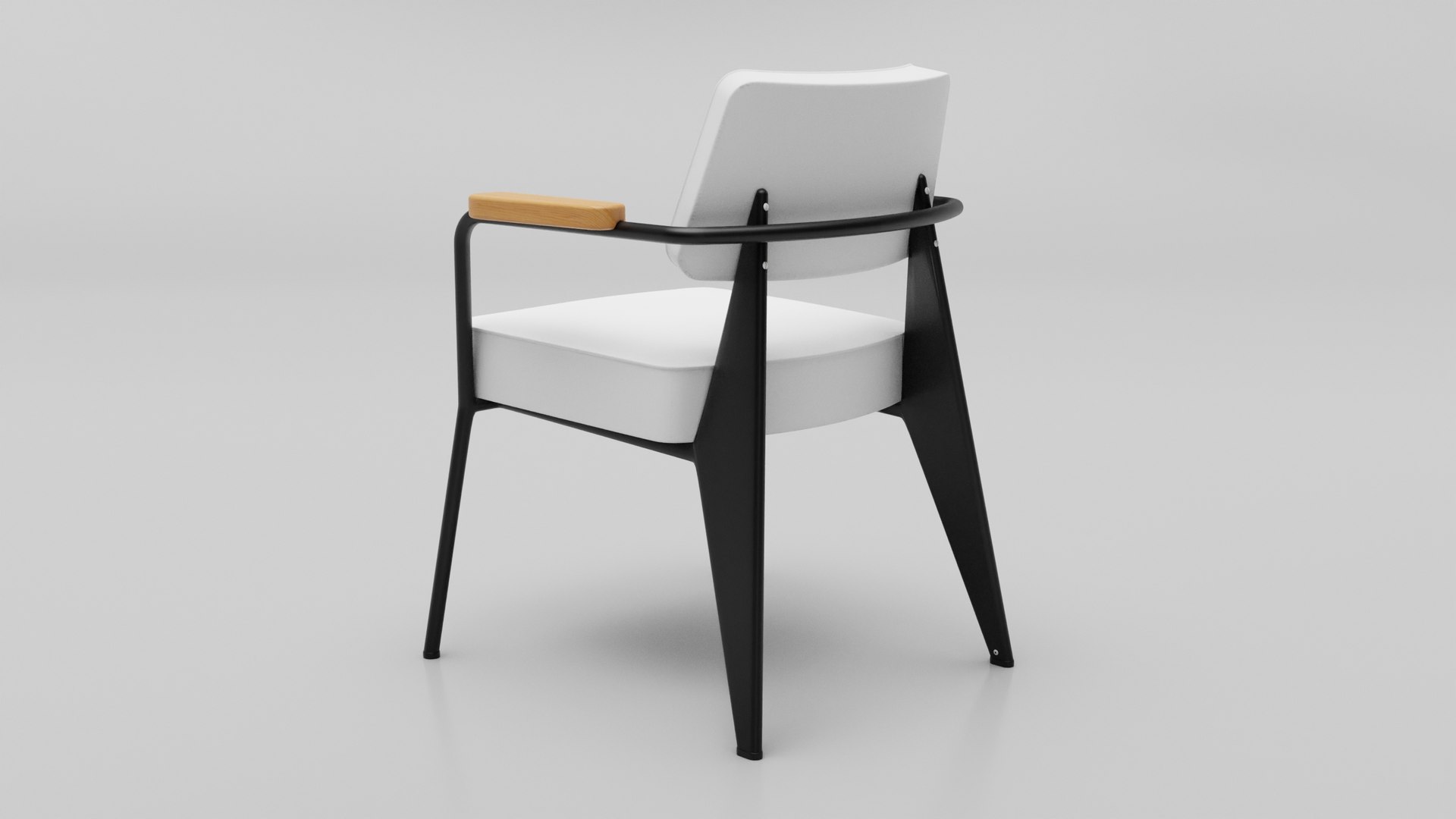 3D DaeChair Vitra Fauteuil Direction Model TurboSquid 1892586