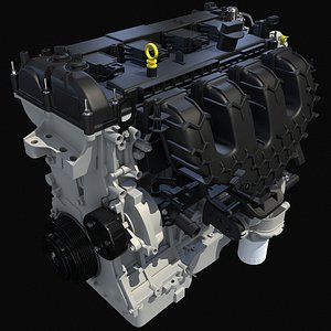 Ford Escape Engine 3D Model
