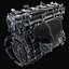 Ford Escape Engine 3D Model