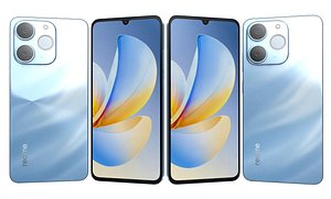 3D Realme P4 Lite Sea Blue model