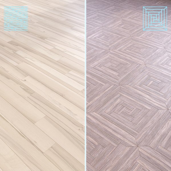 3D Parquet - Laminate - Wooden floor 2 in 1 model - TurboSquid 1971079