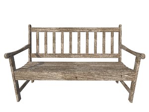 wooden bench 3ds
