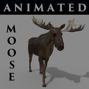 moose horn animations 3D model
