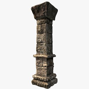 3ds max stone column