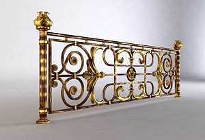 forged fence 3d model