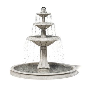 large fountain water 3D model