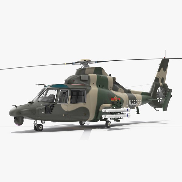 3D model Military Harbin Z-9WZ with Missile