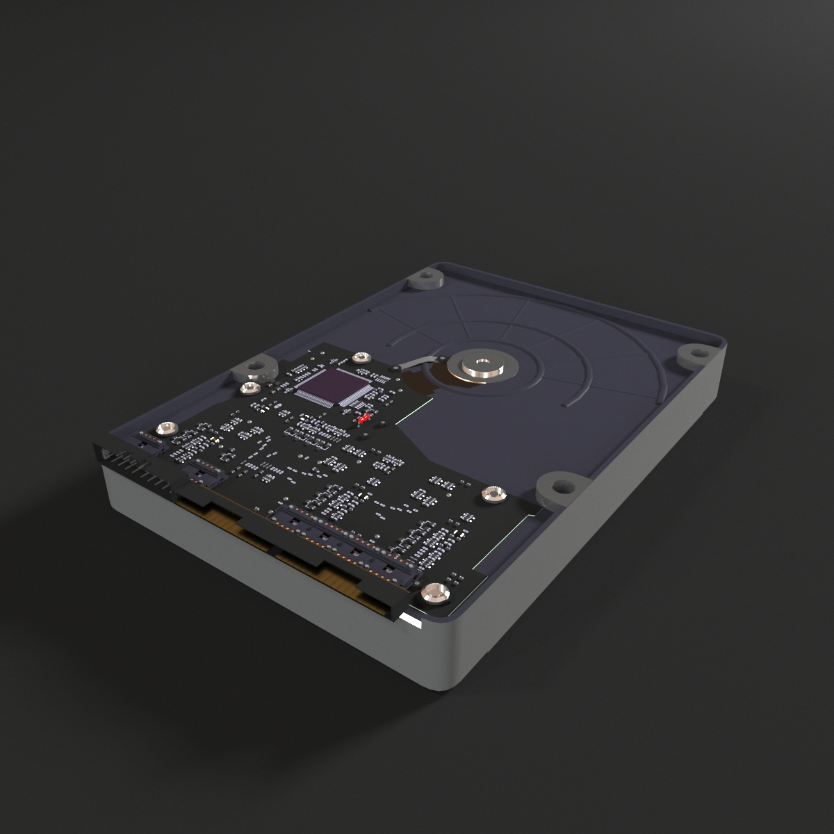 3D computer hard drive - TurboSquid 1332637