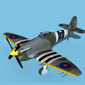 Hawker Hawker Tempest MK1 V14 3D model