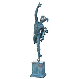 bronze statue mercury 3D model