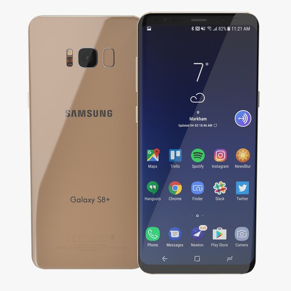 3D samsung galaxy s8 maple model