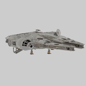 3D model Star Wars Millenium Falcon Full Interior