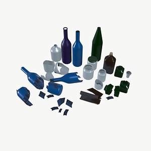 3D model Glass Waste