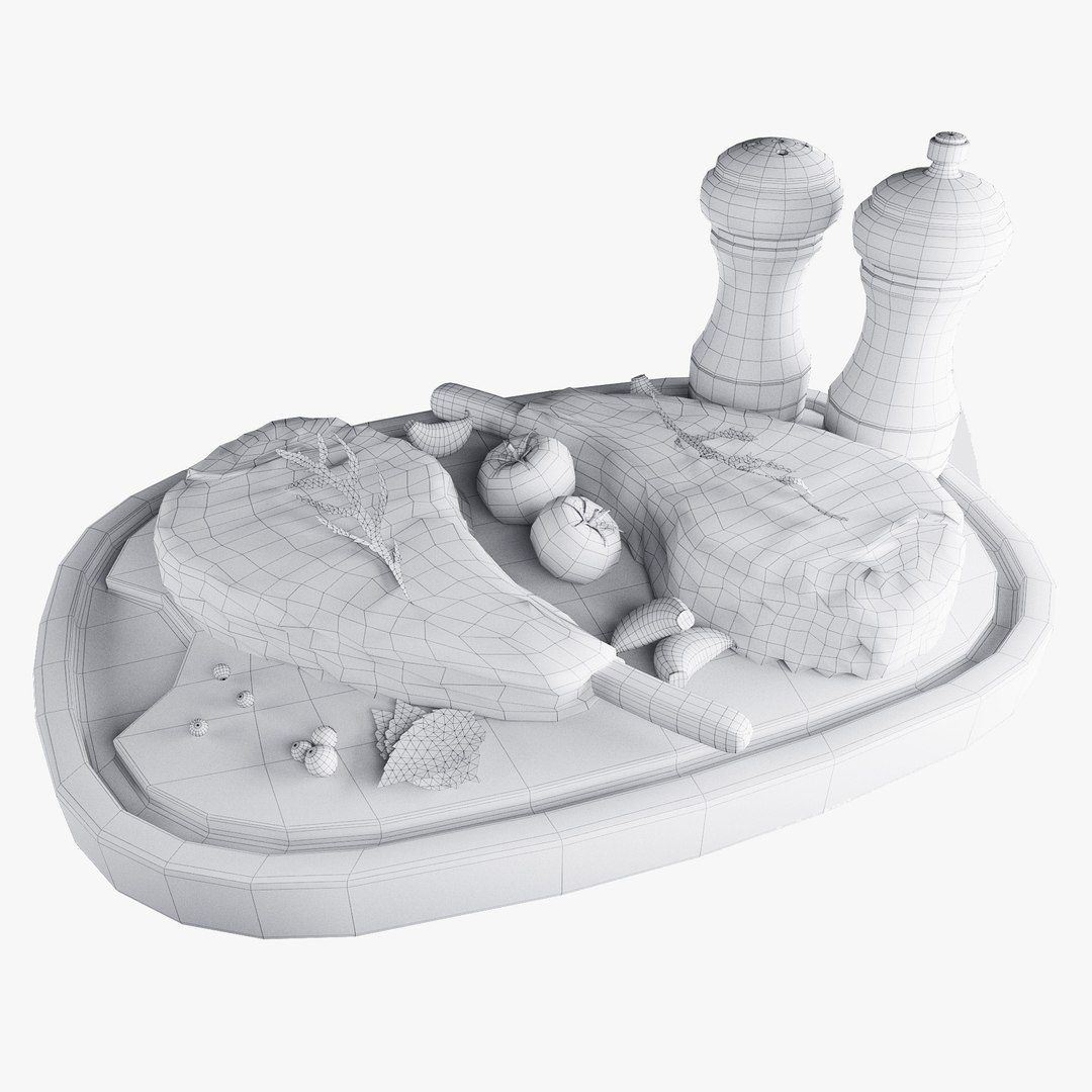 3D Model Beef Steaks - TurboSquid 1153359
