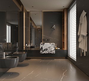 3D modern bathroom