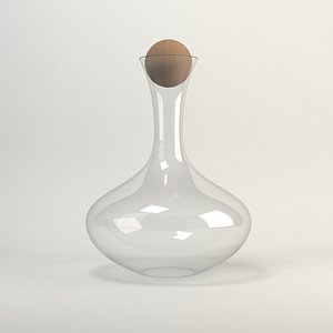3d model carafe wine
