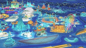 Harbin Ice And Snow World IceLantern IceSculpture