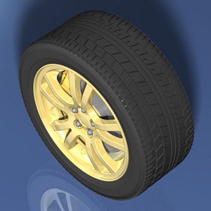 Automobile Wheel and Tire