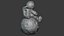 Astronaut sitting on the moon printable model