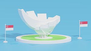 3D Art Science Museum of Singapore Marina Bay