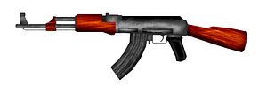Low-Poly AK47 Gun Model