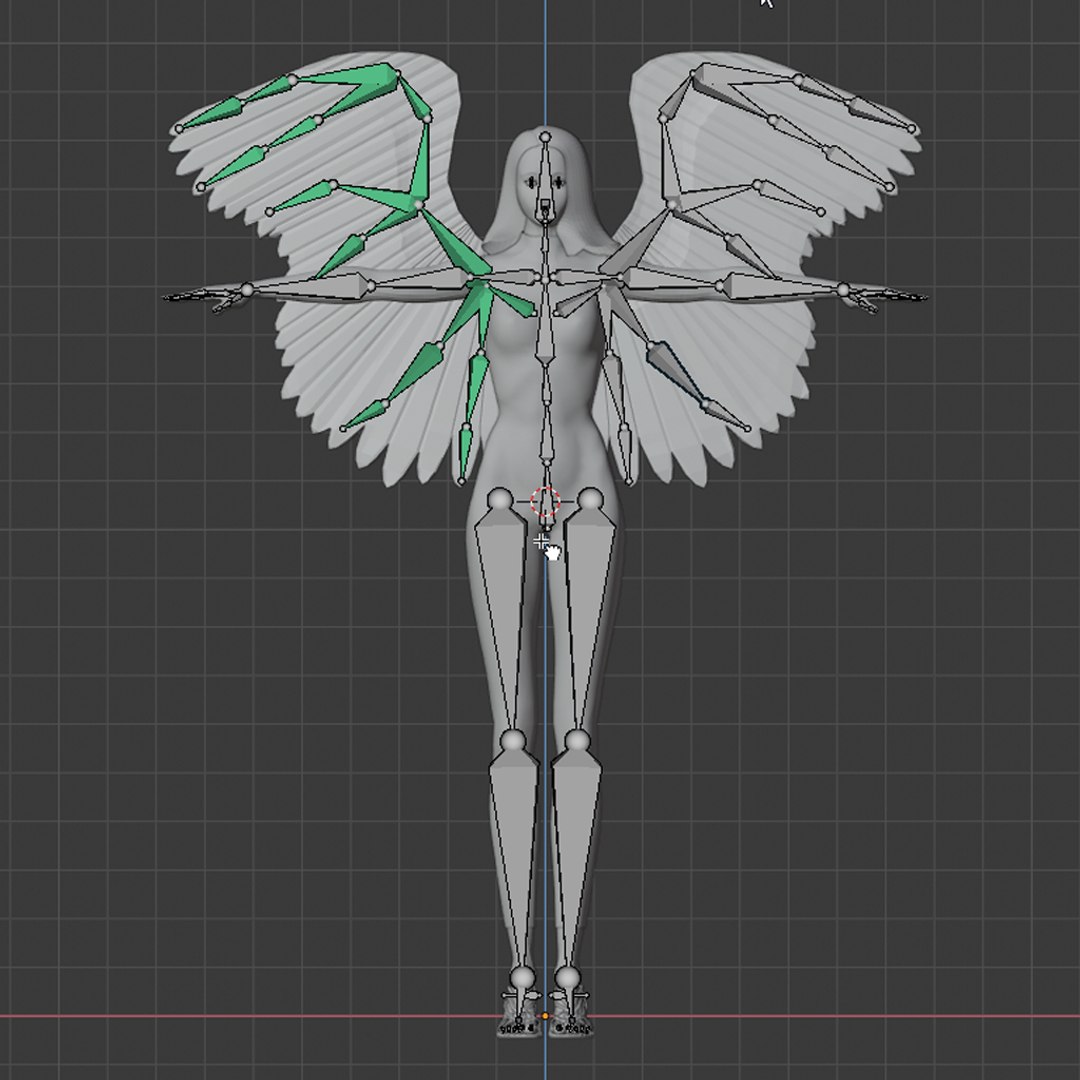 Angel Winged Model - TurboSquid 1443719