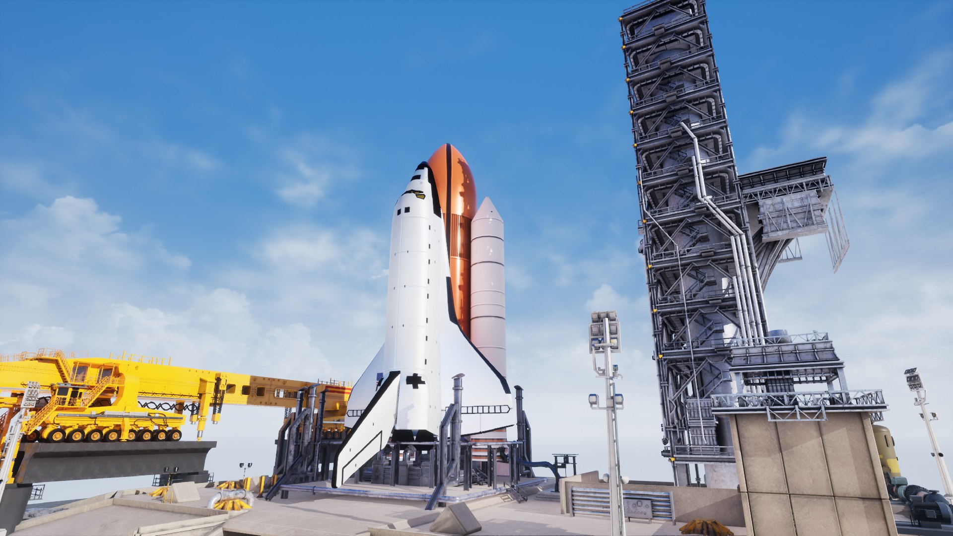 Space Shuttle Launch Realistic Environment 3D Model - TurboSquid 2105261