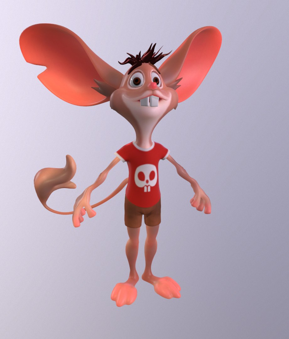 Cartoon Rat 3D Model - TurboSquid 1696125
