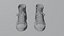 Converse sneakers All Star - Low poly - 02