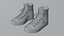 Converse sneakers All Star - Low poly - 02
