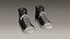 Converse sneakers All Star - Low poly - 02