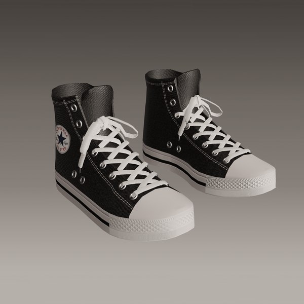 Prominente Fiordo Respecto a Converse sneakers All Star - Low poly - 02 3D model - TurboSquid 1736501