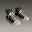 Converse sneakers All Star - Low poly - 02