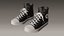 Converse sneakers All Star - Low poly - 02