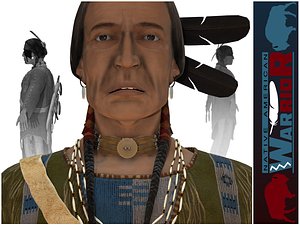 native american warrior 3D