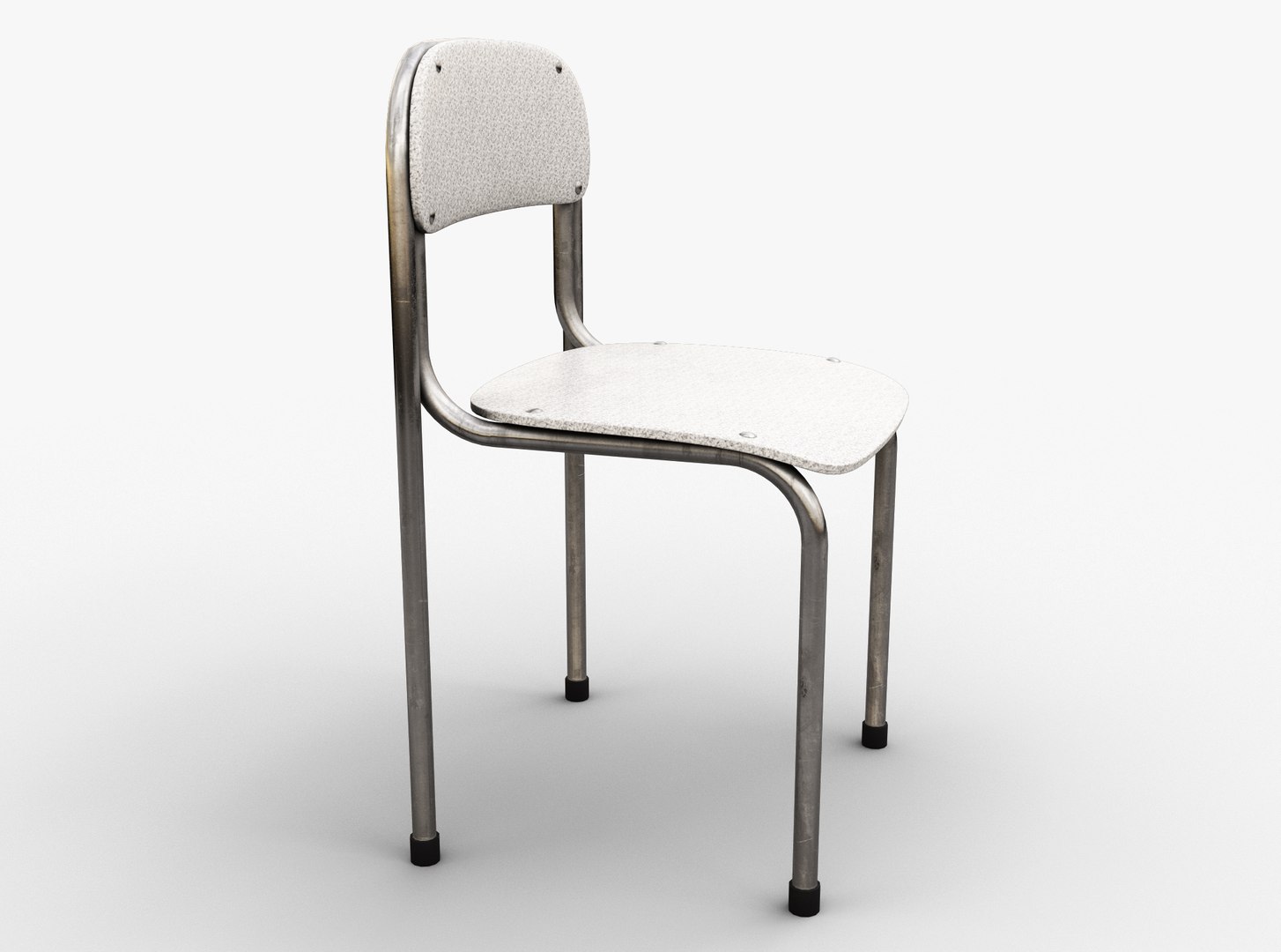 3D Single School Chair model TurboSquid 1780122