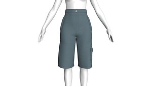 3D Ladies Pocket Shorts - Pant