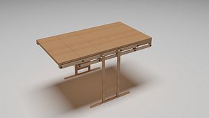 3D model Folding  Shelf Table Auto lift
