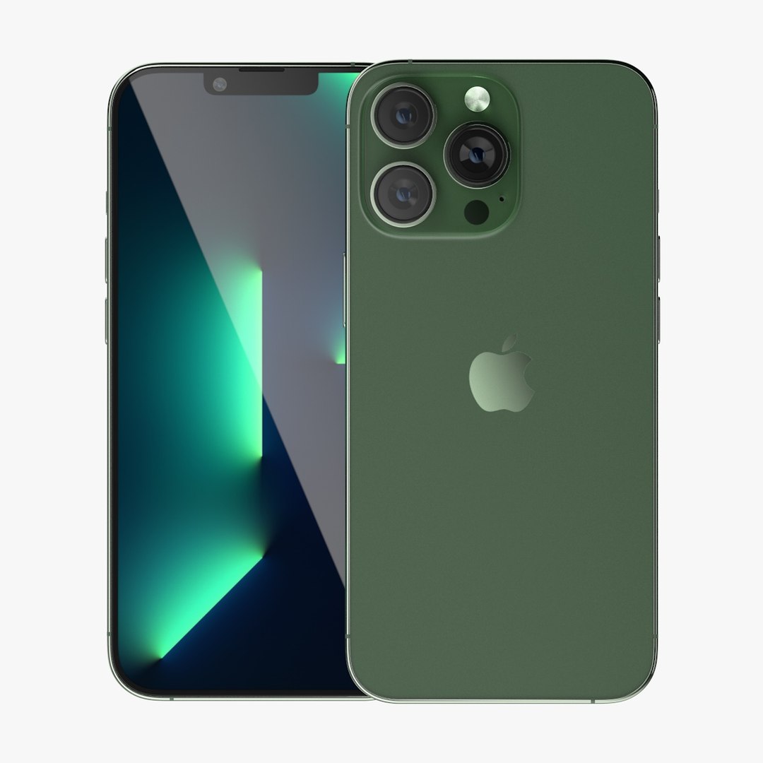 3D Apple IPhone 13 Pro Max Green - TurboSquid 1865796