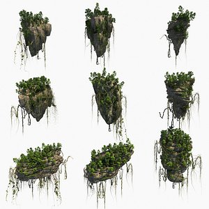 3D model Floating Mountains