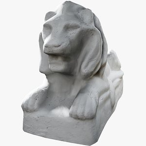 White Lion Sculpture