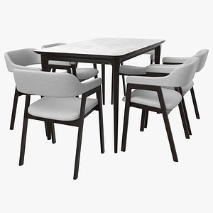 Konyshev Play Table with Article Savis Gray Dining Chairs