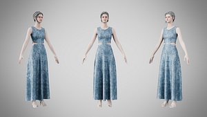 3D model Dress 31 Velvet Frost