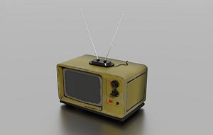 3D Old TV model
