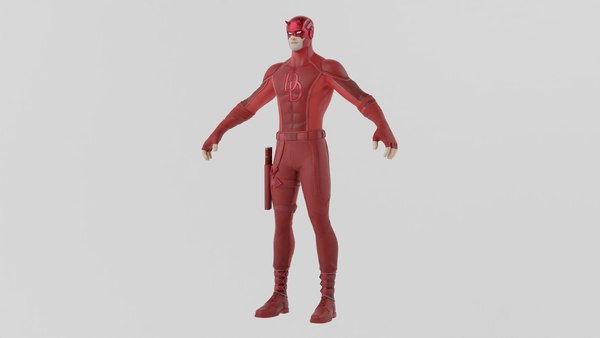 Daredevil Lowpoly Rigged 3D model - TurboSquid 2033875