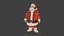 Rigged And Animated Santa Claus 3d model