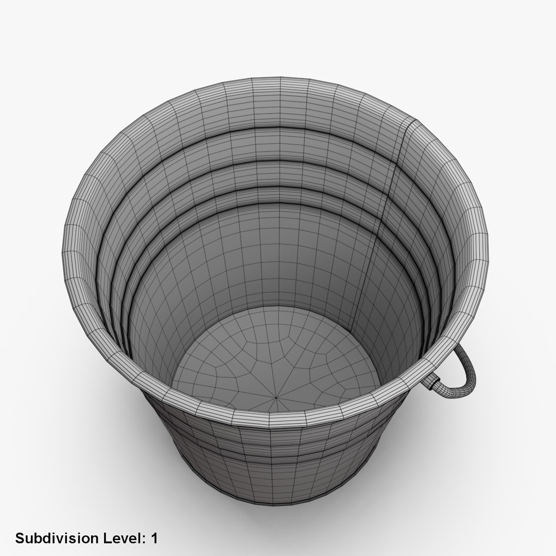3D Bucket Metallic Model | 1142992 | TurboSquid