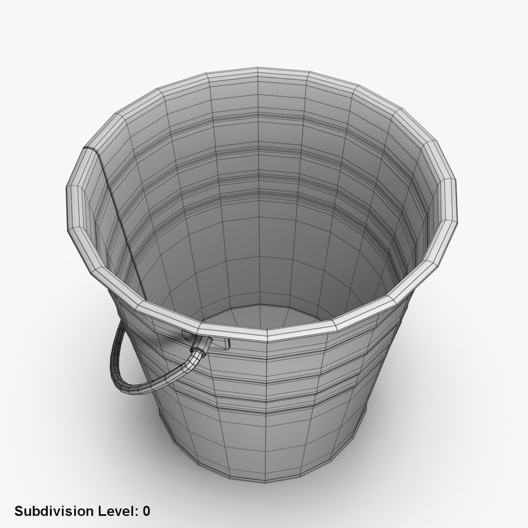 3D Bucket Metallic Model | 1142992 | TurboSquid